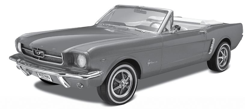 KIT 2095 85209500200 '64 1/2 mustang convertible Introduced in the middle of a model year, the very first Mustang was the "19641/2".