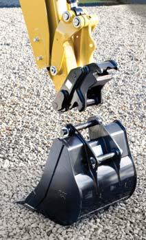 Loader Buckets General Purpose and hydraulic Multi Purpose buckets are available on the 434F.