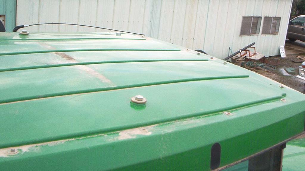 Mounting Points for Roof Array on Tractor Cab Roof Remove