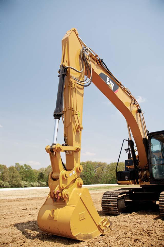 Front Linkage Made for high stress and long service life Booms and Sticks The 316E L comes standard with a 5.10 m (16'9") Reach Boom. Stick options include R2.25m (7'4"), R2.6m (8'6"), R2.