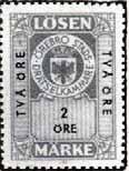 (23. 10 öre vermilion & black) 24. 50 öre vermilion & black... 25.00 25. 75 öre vermilion & black... 35.00 ÖSTERSUND 11 1940. Same design and printer, but value and letters smaller and normal width.