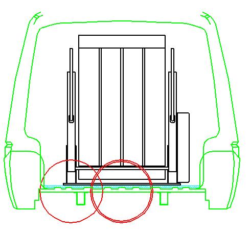 G M 3.3 Examples for mounting are given on opposite side. Counter plates of min.60x60x5mm should be used [see 1 in Fig. 3.3], to be validated during weight testing in function of the intrinsic strength of the vehicle floor and chassis.