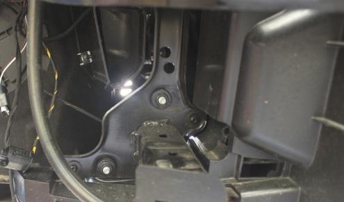 2011-14 Models: Using a 13MM socket, remove the two (2) bolts from the backside of the bumper (gray).