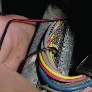 Inserting the pin into the wrong position may damage the ECM or gauge pod switch. Step 8 Insert the BLACK wire from the DSP switch into pin position 49 on the C1 (blue) ECM connector.