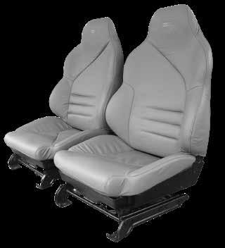 Corvette America offers you two excellent choices for your new Sport Seat Covers: 100% Leather as original or economical Leather-Like.