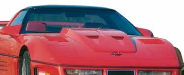 ..f $ 1417 99 Note: Use of Hood #1838 on 1985-1991 Corvettes requires #24067 Hood Support. 1984-1990 Front Spoilers #X2580 1985-1990 Front Spoiler. 3 Pc.
