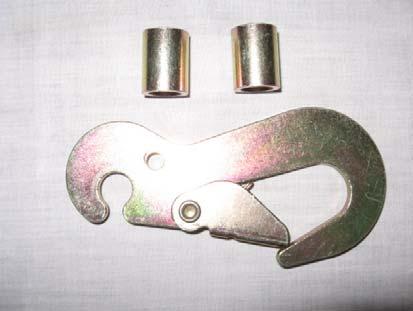 Snap hook with spacers Works on 2 short ratchet handle or long handle 3000 LB WLL. Item # SP-SNHSPAC Price: $6.