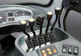 accelerator, brake and inching pedals are optimally positioned for the