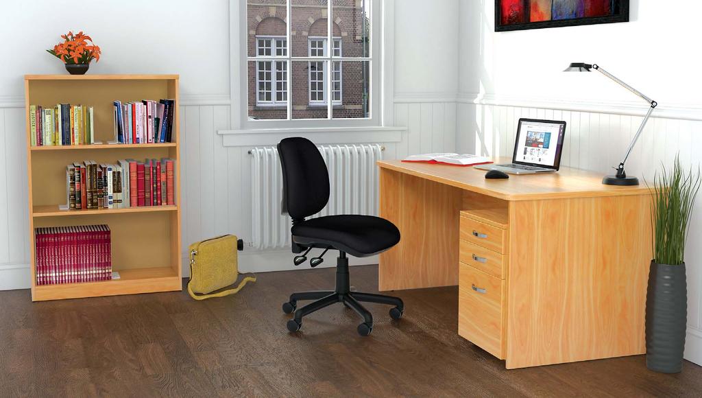 With options for compact desks and storage, space-saving sliding