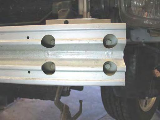 bumper bracket. Clamp into place using the vise grips. Do this to both sides of the vehicle. 9 10 10.
