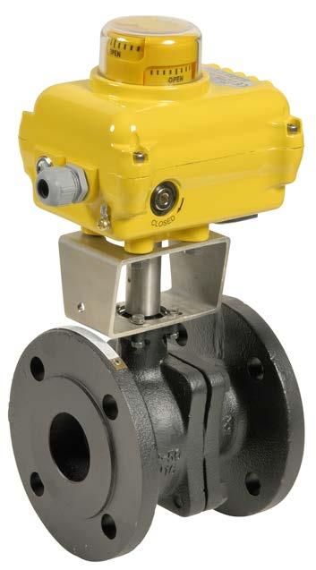 505-507 VALVES WITH SA ELECTRIC ACTUATOR CHARACTERISTICS The 505+SA and 507+SA cast iron ball valves are dedicated to the automatic opening/shut-off of pipes carrying low pressure unloaded common