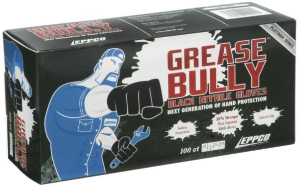 100 ct box 10046 Grease Bully Black Nitrile Gloves XXL 100 ct box 11043 Lion Grip