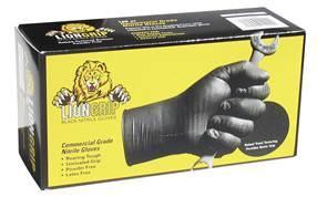 100 ct box 11045 Lion Grip Black Nitrile Gloves Extra Large 100 ct box 11046 Lion