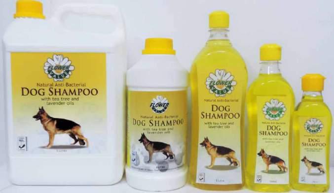 ANTI BACTERIAL DOG SHAMPOO PET SHAMPOOS Contains tea tree and lavender oils. Cleans your dog, leaving it smelling fresh and clean! Please note: this shampoo does NOT control ticks, fleas or lice.