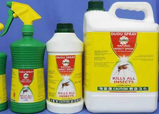 DUDU SPRAY for the home & garden Kenya's best and most natural insect spray. Better and safer than any of the insect aerosols on the market. Designed for use in the home.