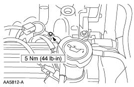 5. Install the accessory drive belt.