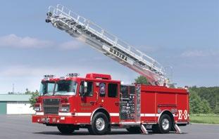 6 m) stabilizer spread allows setup in tight streets, alleys, and cul-de-sacs Allows for traditional pumper design and wheelbase for maneuverability with water capacity of up to 750 gallons TELESQURT