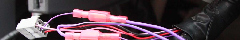 2010-2011 Shown, 2012 looks similar Connect the supplied VSS harness s solid color wire (short wire) to the head