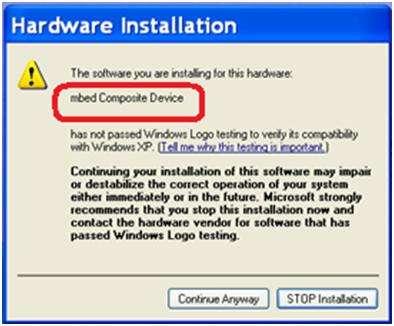 etc keep pressing the Continue Anyway button until the driver installs successfully d.
