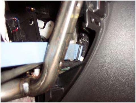 c. Run Ribbon Cable to Glove box: The ribbon cable must now be routed to the location you choose to place your controller. I recommend installing it in the glove box.