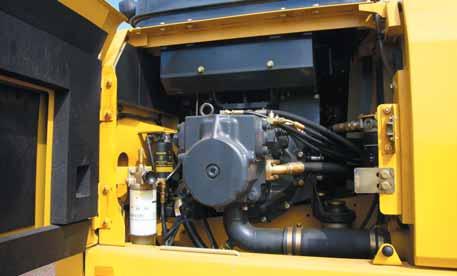 Here are some of the many service features found on the : Easy access to the engine oil filter and fuel drain valve The engine oil filter and fuel drain valve are mounted remotely to improve