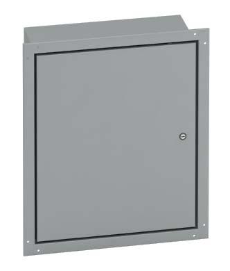 Wall-Mount Enclosures Type 4 Premier Series Flush-Mount with Quarter-Turn Latches Data Sheet Construction Enclosure and door are fabricated from code gauge steel All continuous welded seams are
