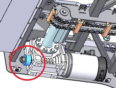 Extend the Rollertrack until the P3 junction box is aligned with the inspection