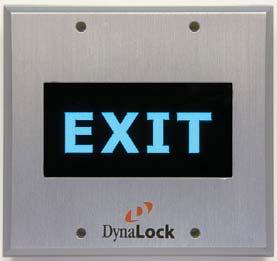 Access/Egress Controls EX Illuminated Signage 6500 Series High Visibility Pushplates 6500 Series Pushplates are doublegang, heavy duty egress controls machined from solid aluminum featuring