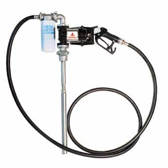 6m antistatic hosemake the pump suitable for the transfer of diesel fuel, petrol, kerosene, unleaded petrol and low viscosity oils up to SAE30