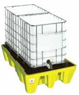 1300mm (W) x 440mm (H) 4 Drum Spill Container Dimensions of 1290mm (L) x 1380mm (W) x