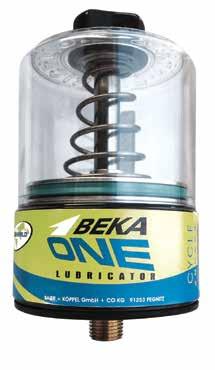Operated by electromechanic actuation the BEKA ONE offers precise grease metering and is effective over a wide temperature range and can be filled up to six times before replacement is required.