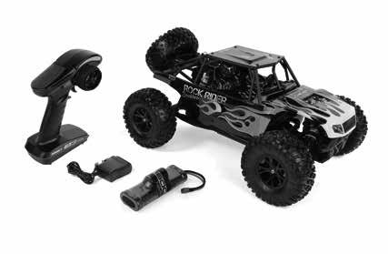1 Remove the components from the box and ensure the contents are correct: 1 x Rock Rider Brushless