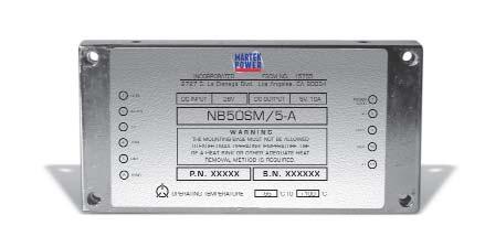 NBS single and triple-output DC/DC converters 4 Vin, 8Vout, watts FEATURES.