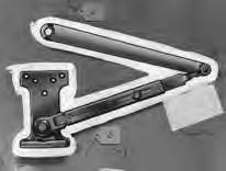Regular Duty Parallel Arms Hold Open Arms P4H - Flush Frame, Friction Hold Open Arm Holds open from 75 180 Easily adjusted by wrench Use on