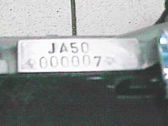 The frame number (VIN) is stamped on The engine number is engraved on