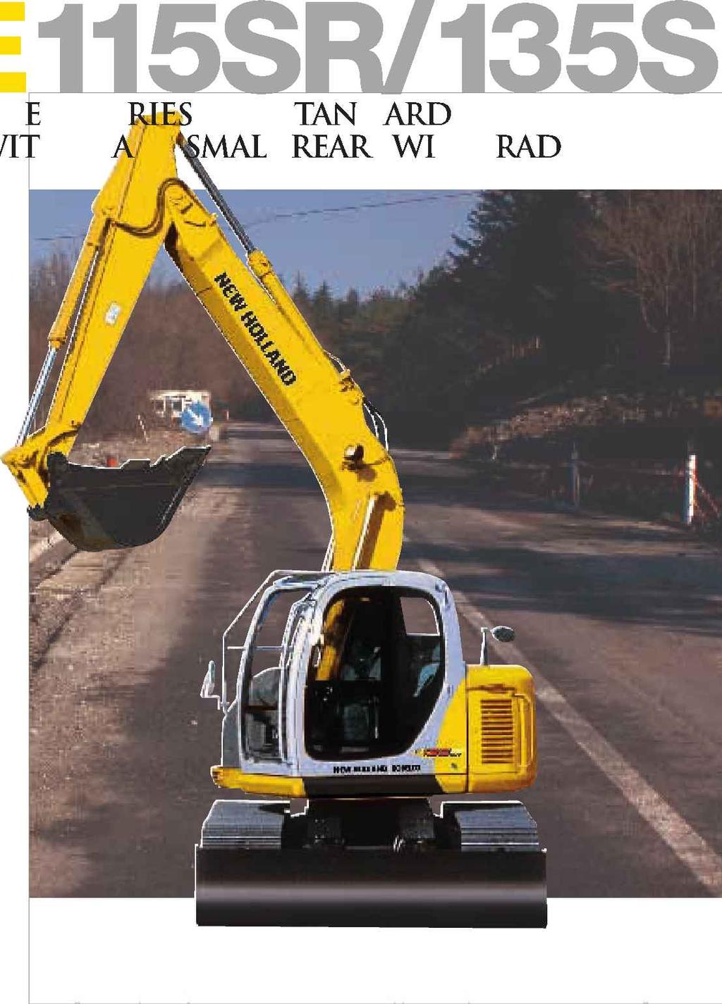 I I I TH SR SERIES: THE STANDARD FOR OPERATION WI HIN A SMALL REAR SWING RADIUS 1:-----A \.14.