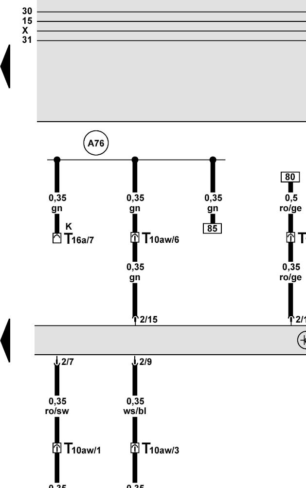 Page 5 of 8 Audi A6 Current Flow Diagram No.
