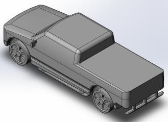 tonneau cover CFD Study The domain size was 7 times the length of the vehicle; three times length in front and three times long after the tailgate.