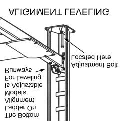 Repeat this step for the remaining columns until all safeties comes within 1/4 of the safety lock ladders.