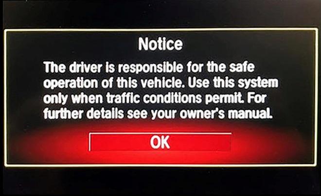 4. When initialization is complete, this screen appears. Select OK. NOTE: Selecting OK is optional. The screen will change on its own. 5. With the shift lever in Neutral, turn the ignition to ON. 6.