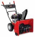 , 179cc* Craftsman OHV engine 24" clearing width 21" intake height 12" serrated auger/12" impeller Crank/remote chute control 13" x 4" X-Trac tires Glide-Tech reversible skid shoes 88970 6" 9 " 26"