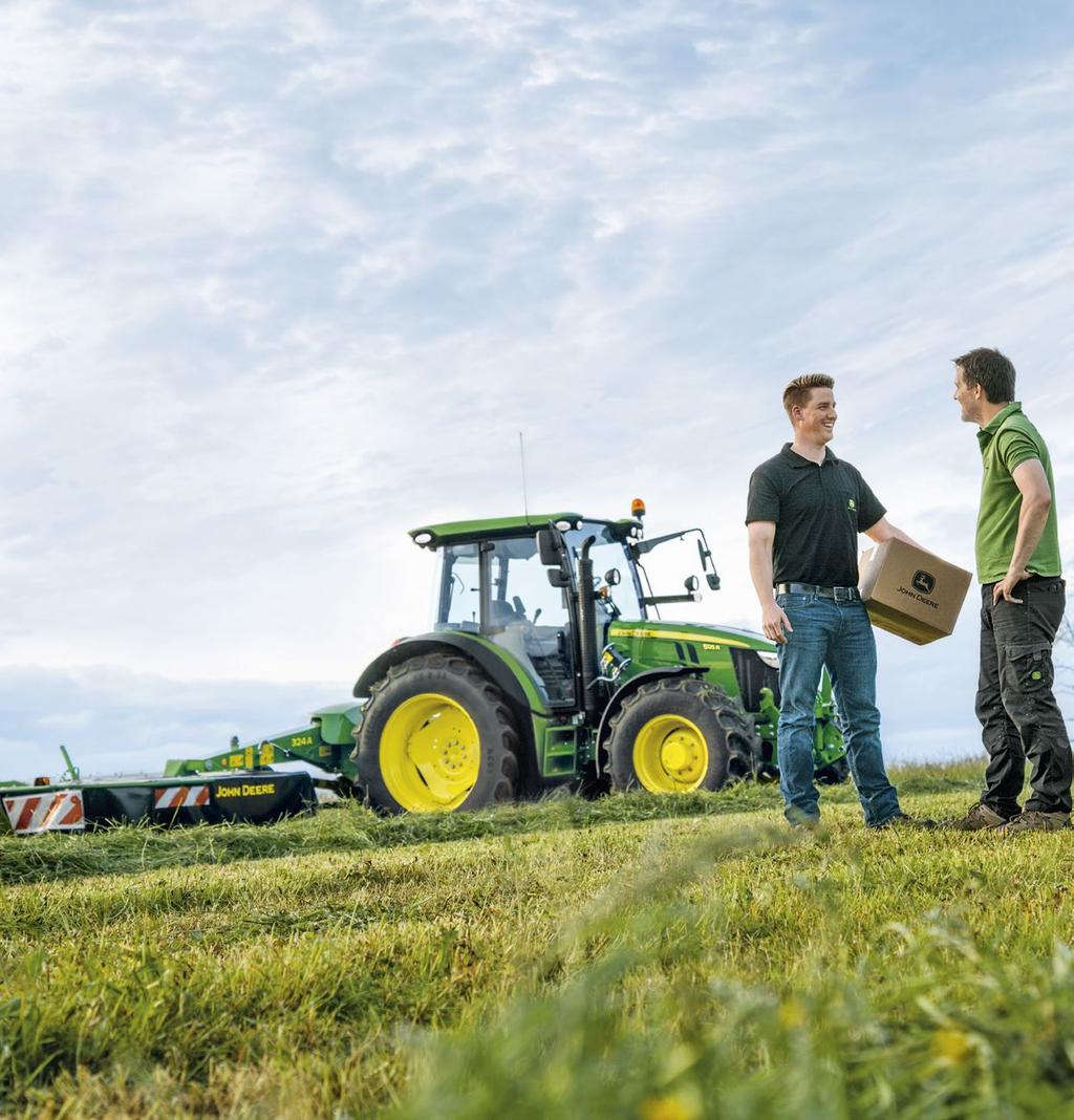 NOTHING RUNS LIKE A DEERE Chances are that when you need us, you need us right there and then. For advice, to solve a problem, or for a part.