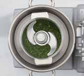 Optional fine serrated blade for cutting parsley and emulsifying. New profile patented blades for an optimal cut quality and absolute consistency. R-MIX FUNCTION ON R 5 V.V., R 6 V.V., R 8 V.V., R 10 V.