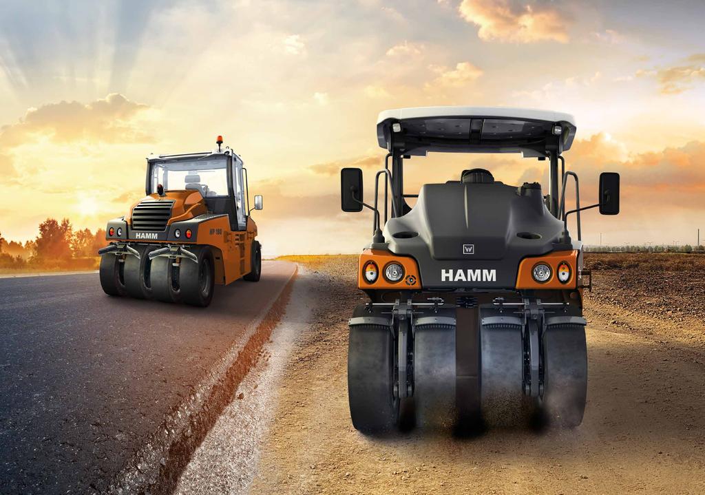 Modern concept for first-class compaction The HP series pneumatic tyre rollers impress every step of the way in asphalt construction and earth work.