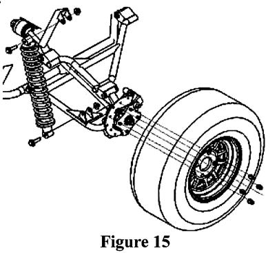 C. Front Wheel Alignment a. Put the vehicle on level plate firmly. b. The toe-in front wheels should be 0.4-0.6 inches.