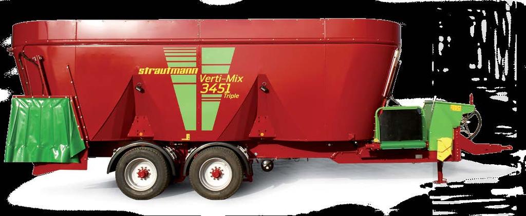 Verti-Mix Triple Better at mixing with 3 Vario² mixing augers Extensions Two extensions with different heights enable you to flexibly adapt