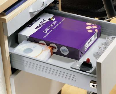 variable drawer system ensures a large variety of uses.