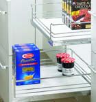 and pantry units with convenient pull-outs.