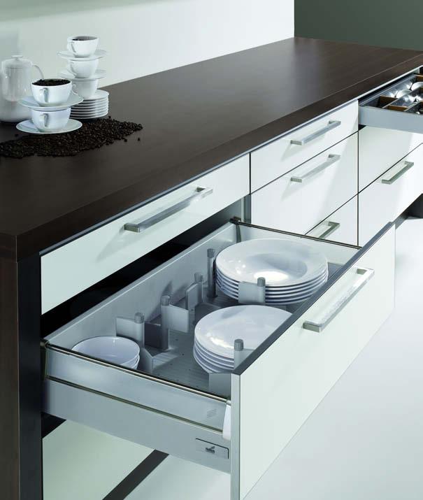 Double walled steel drawer system InnoTech preassembled drawers for