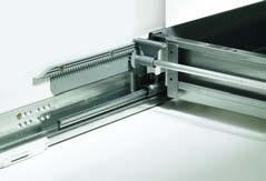 Accessories for InnoTech drawer system Side stabilizer Recommended for drawers/pot-and-pan drawers in cabinets widths of 800 mm Can be used both for variable-widths as well as for pre-assembled